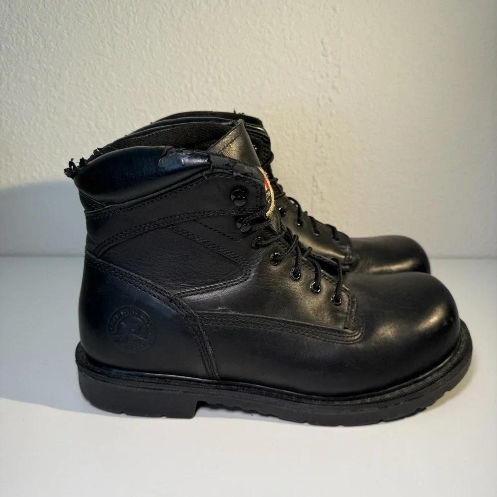 Irish‎ Setter 83626 Farmington Black Leather Steel Toe Work Mens Boots Size 12